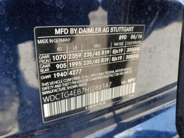 2017 MERCEDES-BENZ GLA 250 - WDCTG4EB7HJ286147