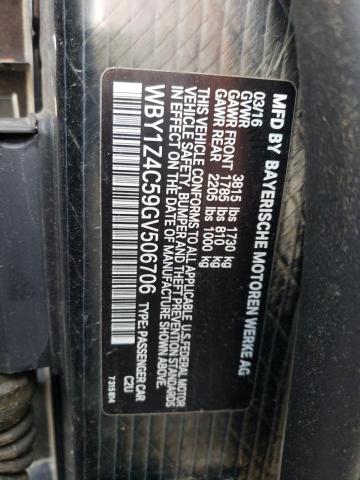 WBY1Z4C59GV506706 BMW I3 REX