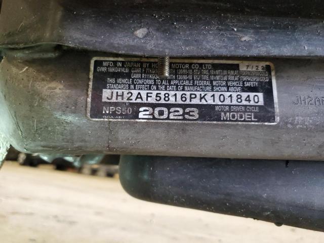 2023 HONDA NPS50 JH2AF5816PK101840