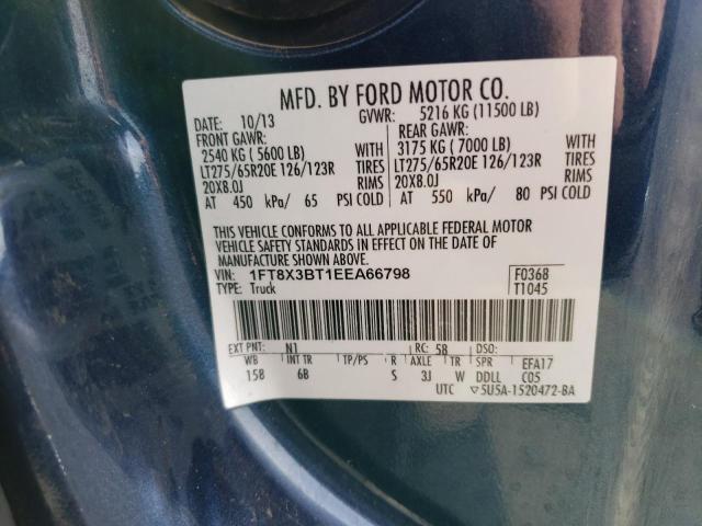 1FT8X3BT1EEA66798 Ford F350 Super Duty