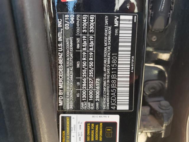 4JGDA5JB8JB115801 Mercedes-Benz GLE 350