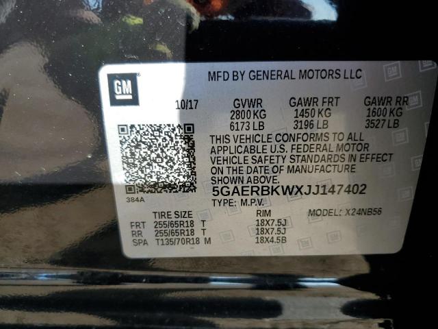 5GAERBKWXJJ147402 Buick Enclave Essence