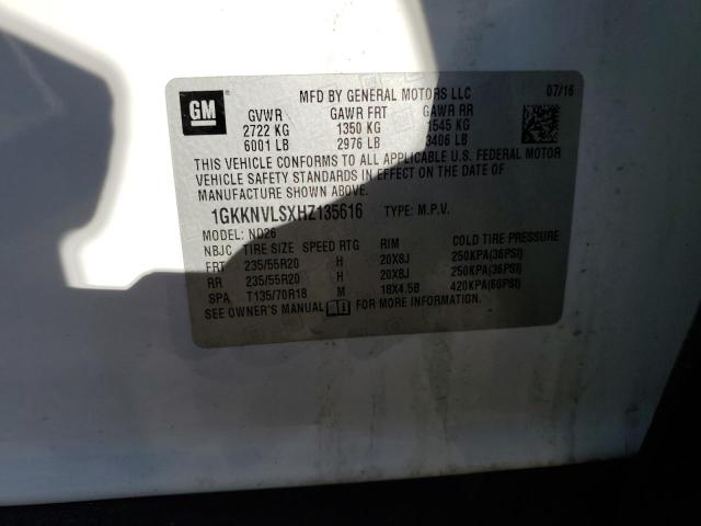 1GKKNVLSXHZ135616 GMC Acadia All Terrain