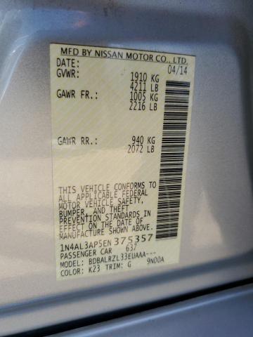 1N4AL3AP5EN375357 Nissan ALTIMA 2.5
