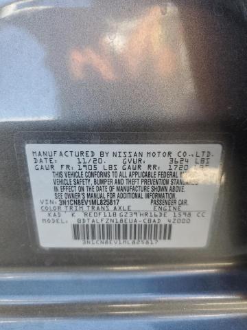 3N1CN8EV1ML825817 Nissan VERSA SV