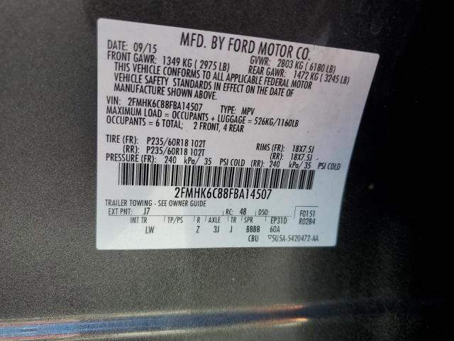 2FMHK6C88FBA14507 Ford FLEX SEL