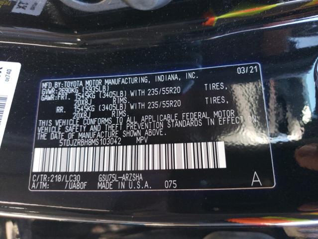 5TDJZRBH8MS103042 Toyota Highlander  14