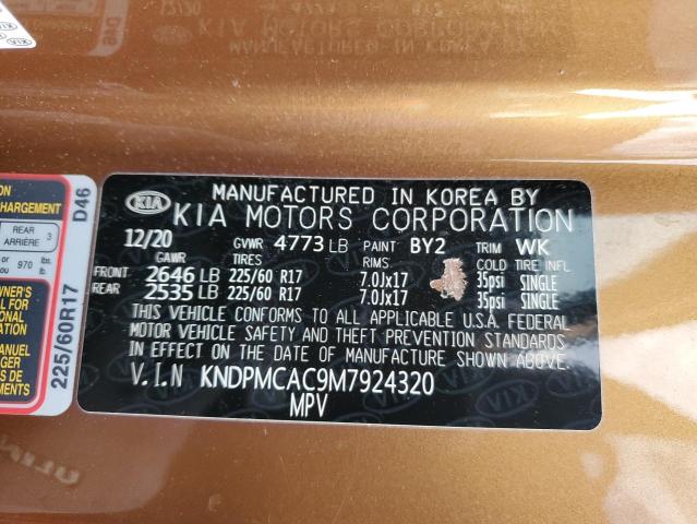 KNDPMCAC9M7924320 KIA Sportage Lx
