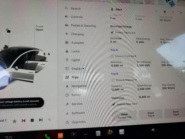 5YJ3E1EB2NF345747 Tesla MODEL 3