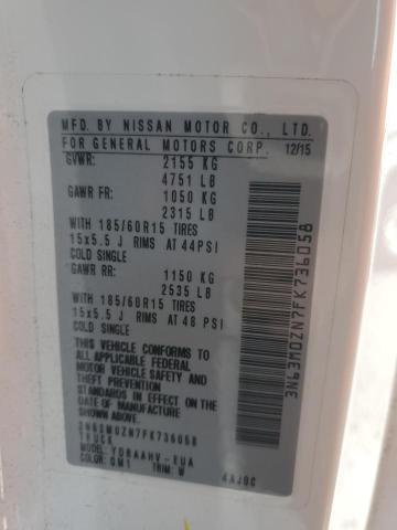 2015 CHEVROLET CITY EXPRE - 3N63M0ZN7FK736058