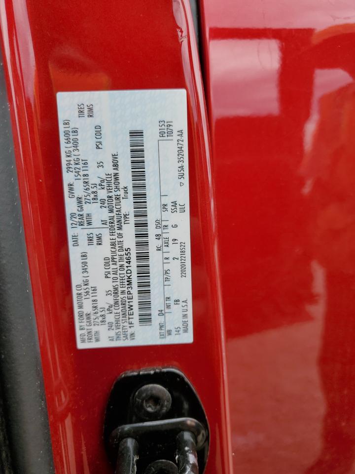 1FTEW1EP3MKD14655 FORD F-150 2021