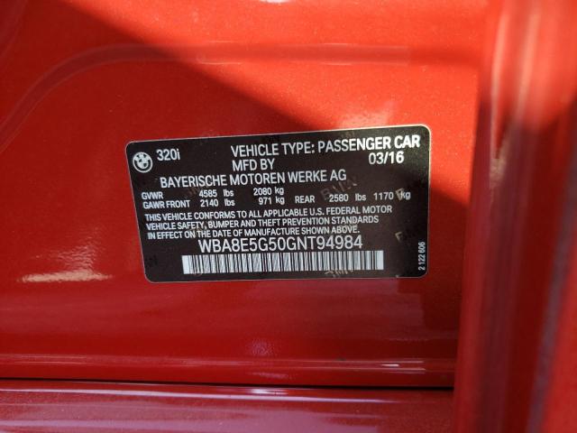 WBA8E5G50GNT94984 BMW 320 XI