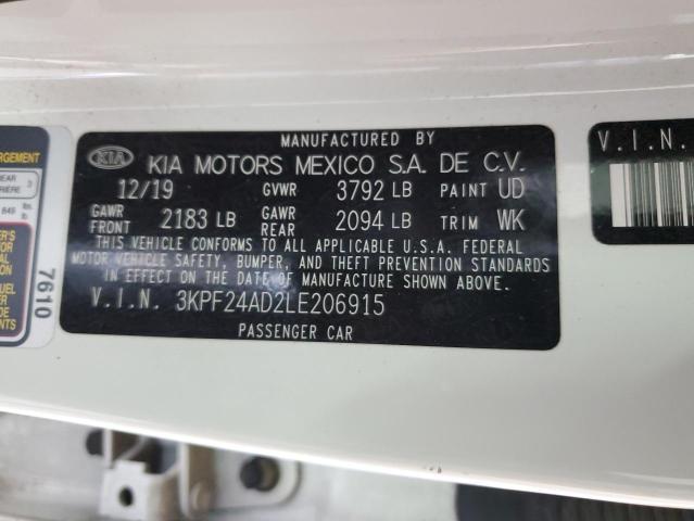 3KPF24AD2LE206915 KIA FORTE FE