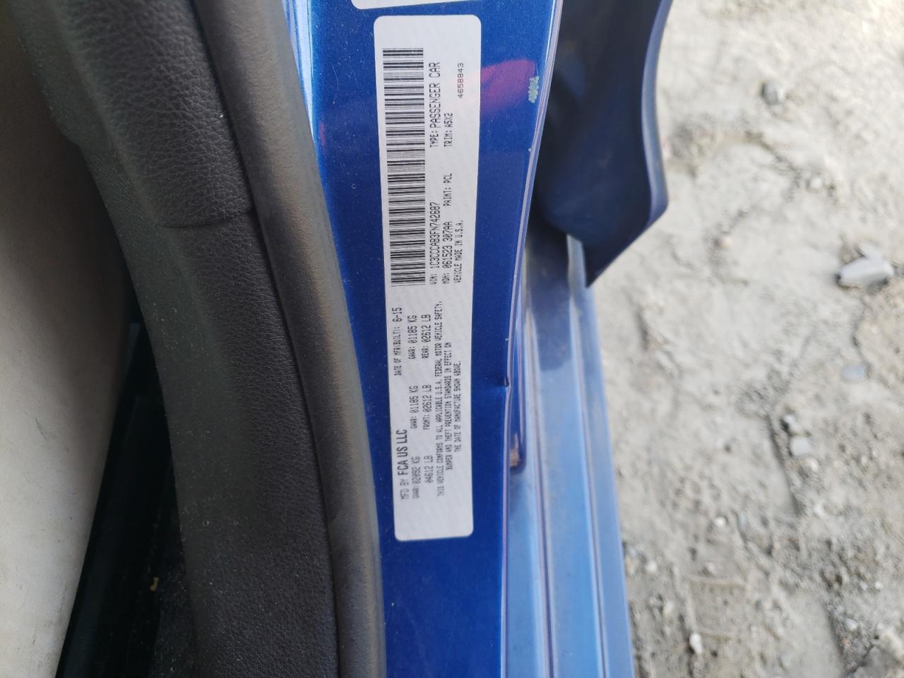 Lot #2172927804 2015 CHRYSLER 200 LIMITE