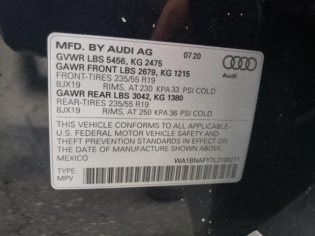 WA1BNAFY7L2100211 2020 AUDI Q5, photo no. 13