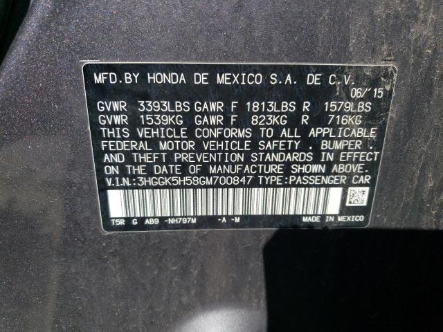 3HGGK5H58GM700847 Honda FIT LX