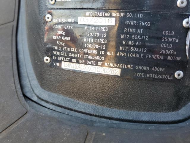 2016 YAMAHA 110 - L9NTEACXXG1500282