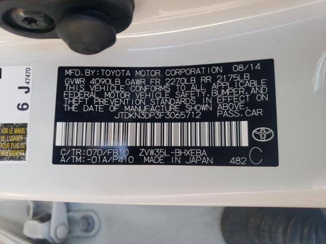 JTDKN3DP3F3065712 Toyota PRIUS PLUG-IN