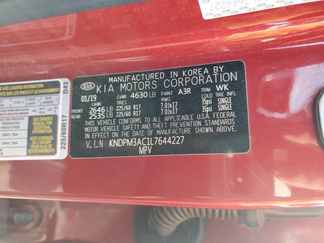 KNDPM3AC1L7644227 KIA Sportage Lx