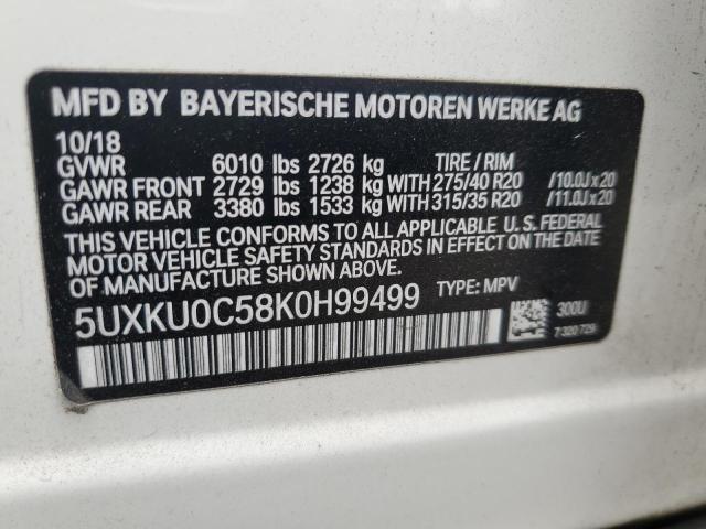 VIN 5UXKU0C58K0H99499 2019 BMW X6, Sdrive35I no.13