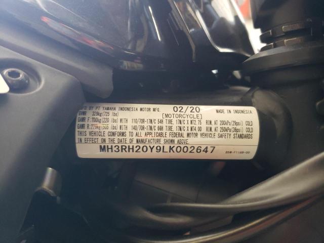 2020 YAMAHA MT-03 MH3RH20Y9LK002647