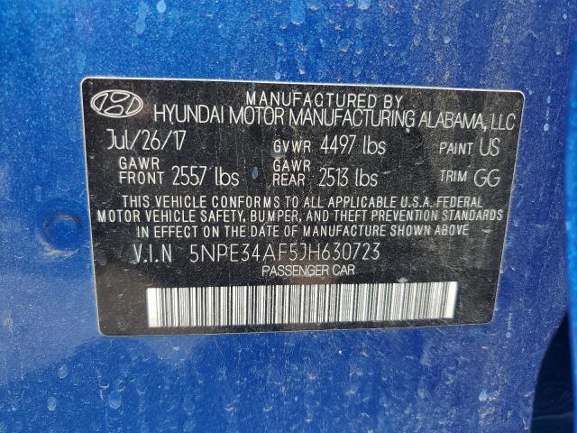 5NPE34AF5JH630723 | 2018 HYUNDAI SONATA SPO