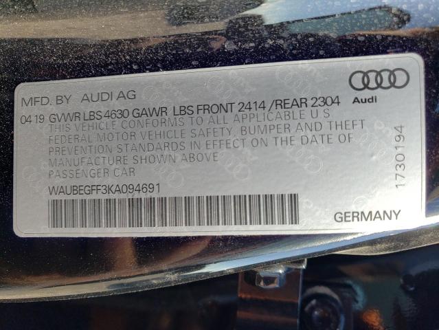 WAUBEGFF3KA094691 Audi A3 PREMIUM
