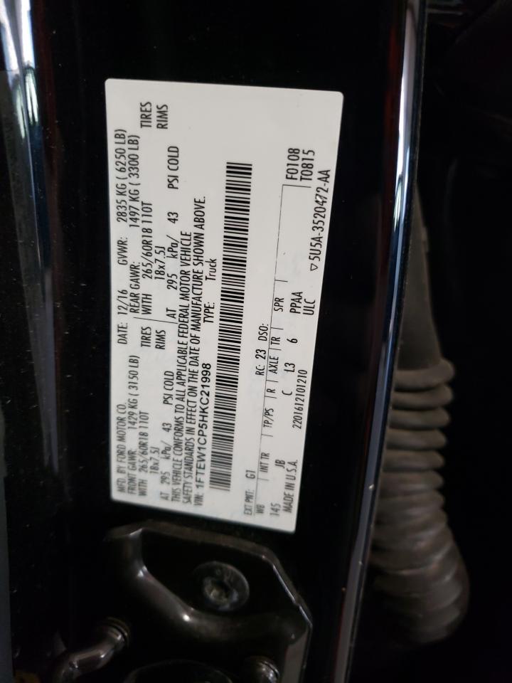 1FTEW1CP5HKC21998 FORD F-150 2017