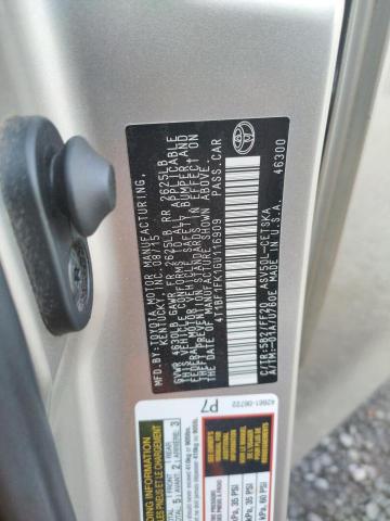 4T1BF1FK1GU116909 TOYOTA CAMRY 2016