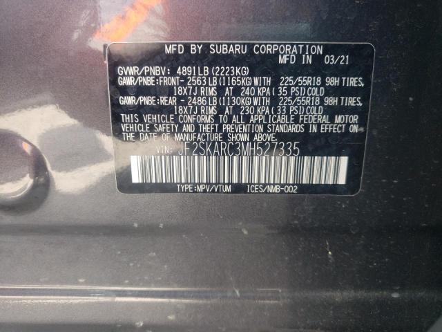 JF2SKARC3MH527335 Subaru Forester Sport