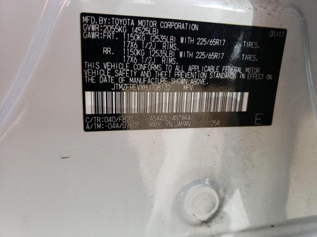 2017 TOYOTA RAV4 LE - JTMZFREVXHJ708132