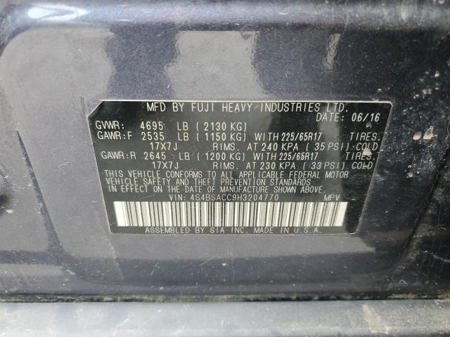 4S4BSACC9H3204770 Subaru Outback 2.5i Premium