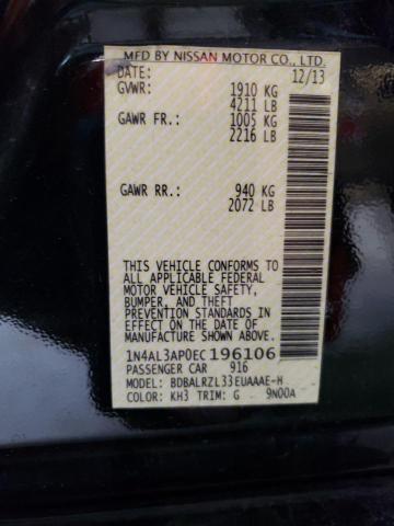 1N4AL3AP0EC196106 Nissan ALTIMA 2.5