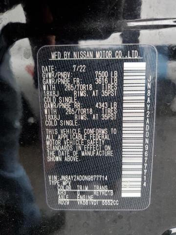 2022 NISSAN ARMADA S JN8AY2AD0N9677714
