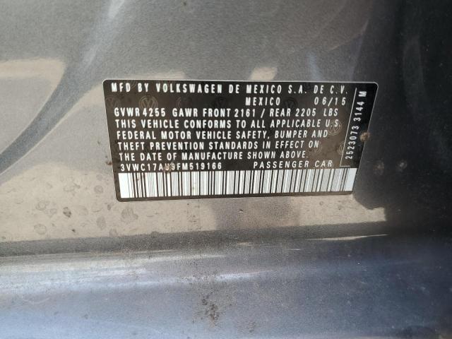 2015 VOLKSWAGEN GOLF SPORT - 3VWC17AU9FM519166