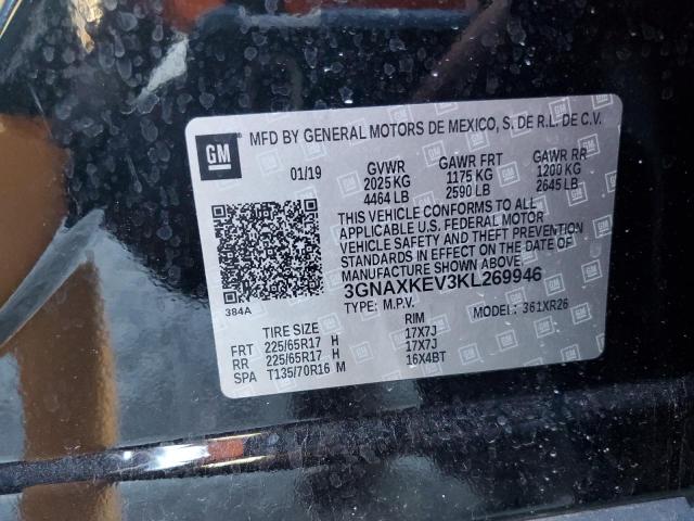 2019 CHEVROLET EQUINOX LT - 3GNAXKEV3KL269946