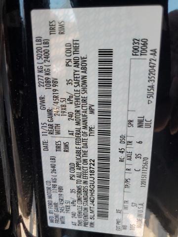 2016 LINCOLN MKC BLACK - 5LMTJ4DH5GUJ18722