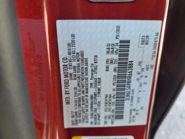 2017 LINCOLN MKZ PREMIE 3LN6L5A98HR663884