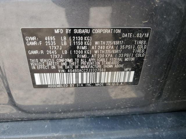 4S4BSACC2J3327560 Subaru Outback 2.5i Premium