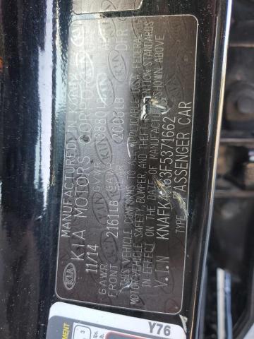 KNAFK4A63F5371662 KIA FORTE LX