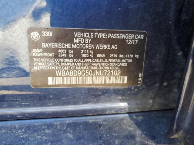 WBA8D9G50JNU72102 BMW 330 XI