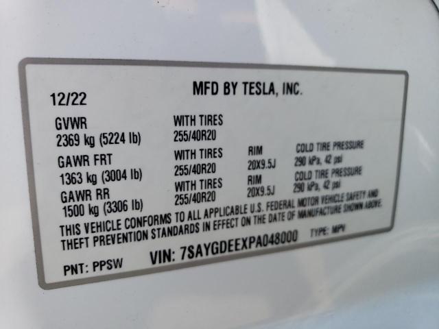 7SAYGDEEXPA048000 Tesla Model Y  10