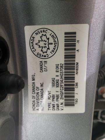 2018 HONDA CIVIC LX - 2HGFC2F54JH037082
