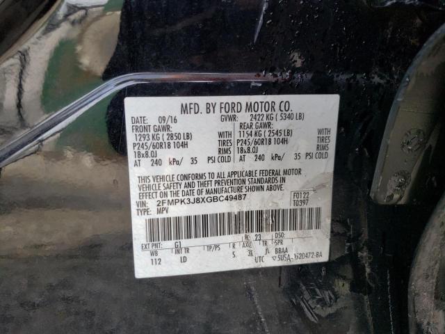 2FMPK3J8XGBC49487 2016 FORD EDGE, photo no. 13