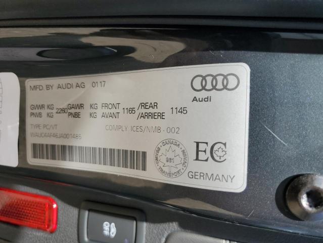 2018 AUDI S4 PRESTIG WAUC4AF46JA001485