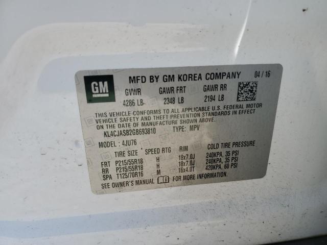 KL4CJASB2GB693810 Buick Encore