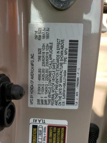 5J6RW1H98JL014494 Honda Cr-v Touring