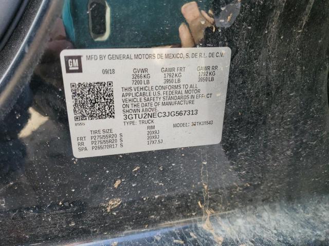 2018 GMC SIERRA K15 - 3GTU2NEC3JG567313