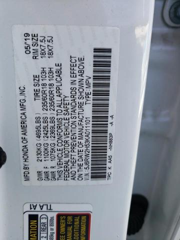 5J6RW2H53KA011101 Honda CR-V EX