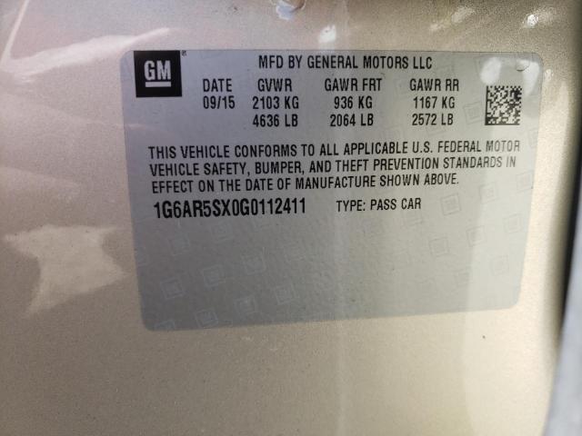 1G6AR5SX0G0112411 Cadillac Cts Luxury Collection
